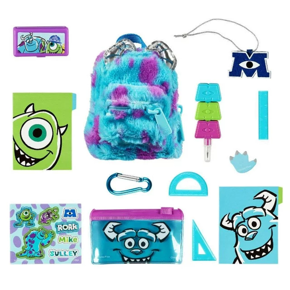 NEW Shopkins Real Littles Disney Monsters Inc Sulley Backpack 7 Surprises